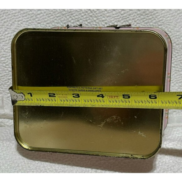 vintage 1985 Current Inc. Cat Tin Portraits And Patterns Gift Set Decorative GUC - Picture 10 of 12